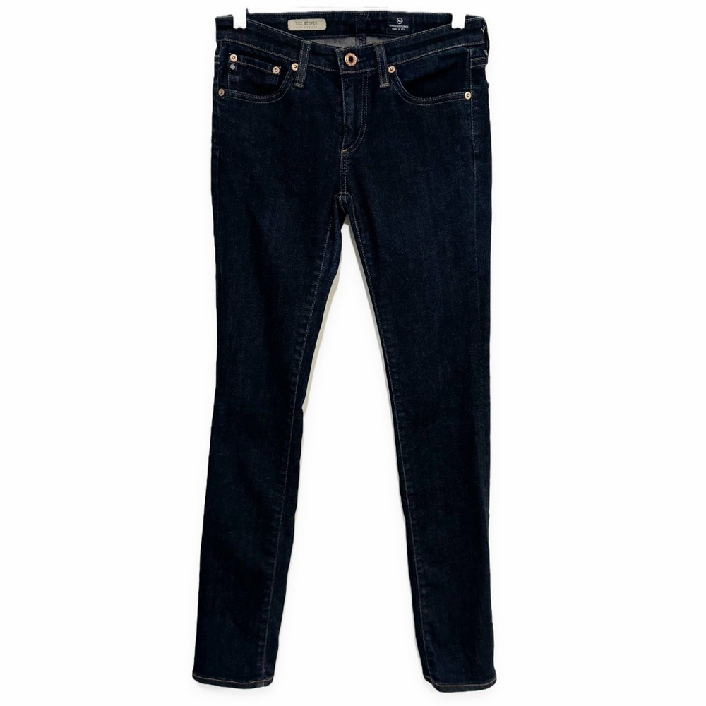 Ag Adriano Goldschmied | Stevie Slim Straight Jeans Dark Wash Ankle Size 26R